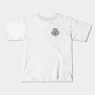 Small Silver Shamrock for St Patricks Day Kids T-Shirt